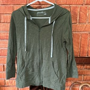 ❌SOLD❌Heather Green Olive Zipup Hoodie